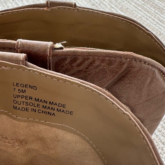 Tan Western Cowboy Boots (size 7.5) - Picture 6 of 6